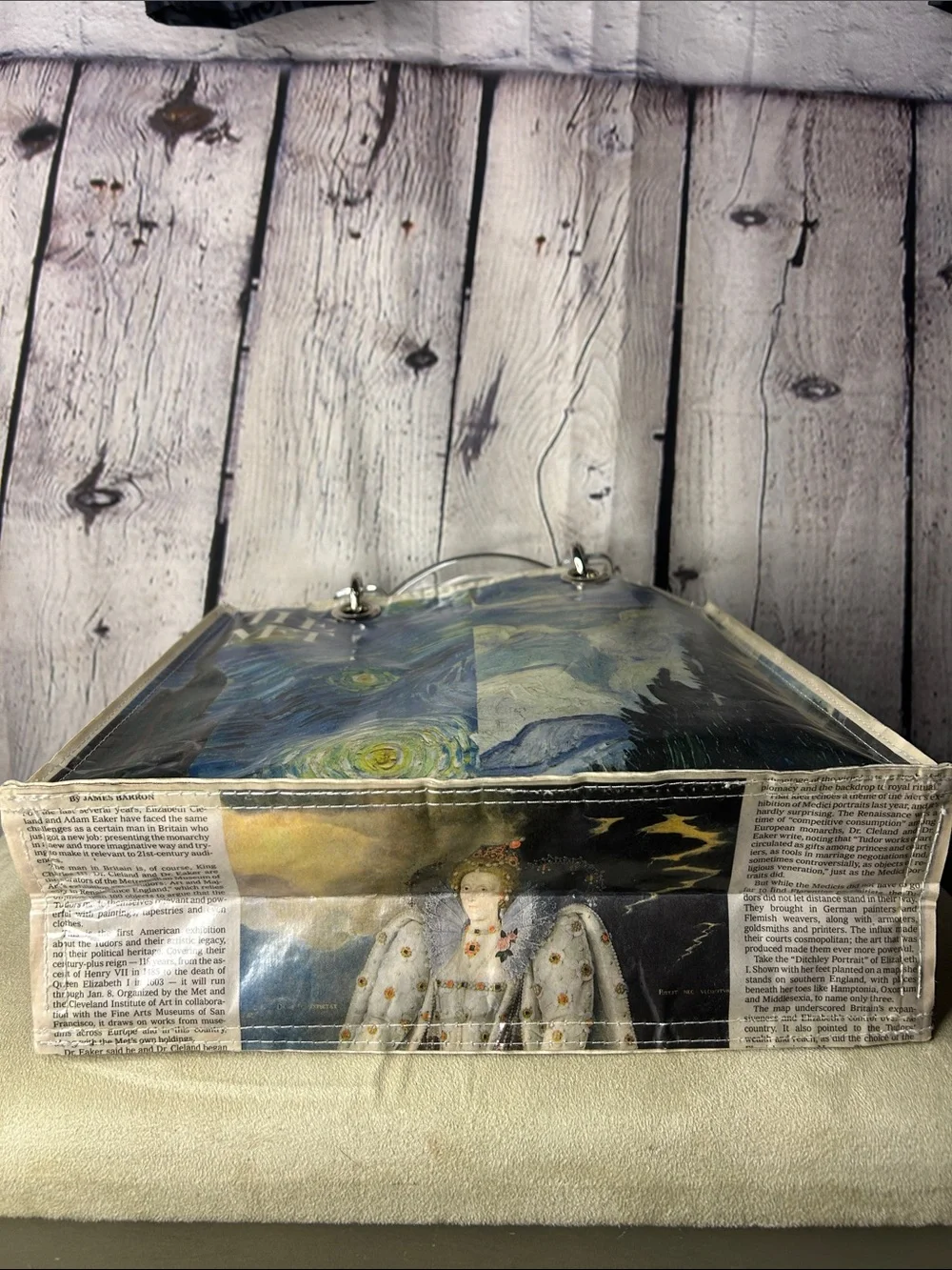 Couture Planet purse, The Stella w/ lucite handles. The Met and Van Gogh Cyresse